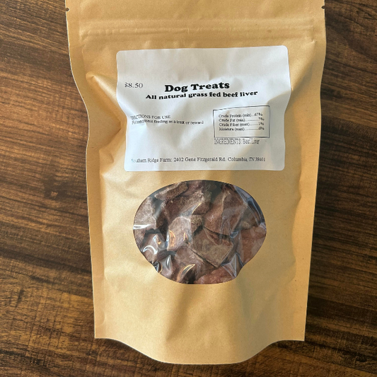 Grass Fed Beef Liver Dog Treats