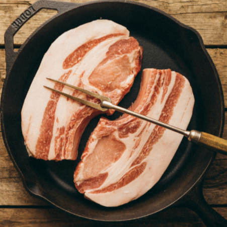 Local Grass Fed Pasture Raised Regenerative Pasture Raised Pork Chops
