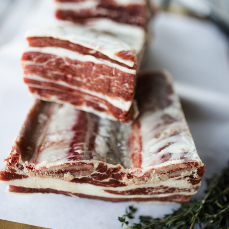 Local Grass Fed Pasture Raised Regenerative Beef Short Ribs