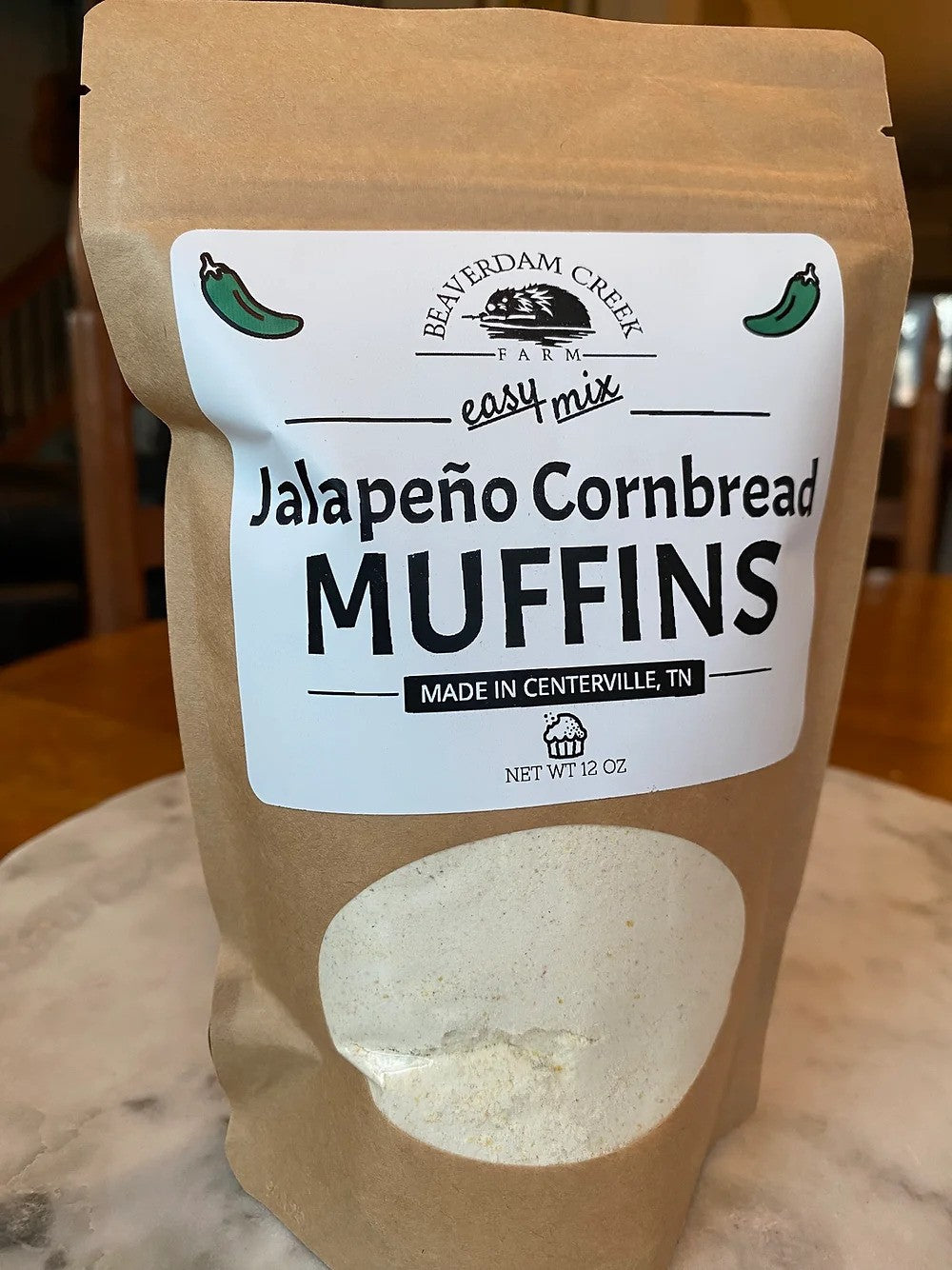 Organic Stone Milled Jalapeno Cornbread Muffins