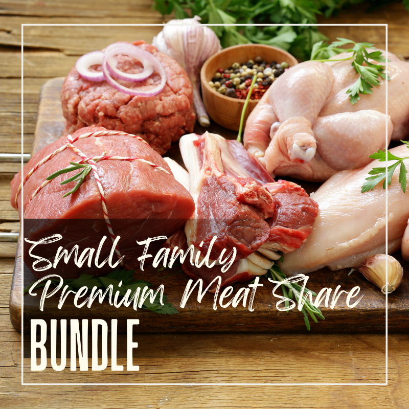 Local Grass Fed Pasture Raised Regenerative Small Family Premium Meat Share Bundle