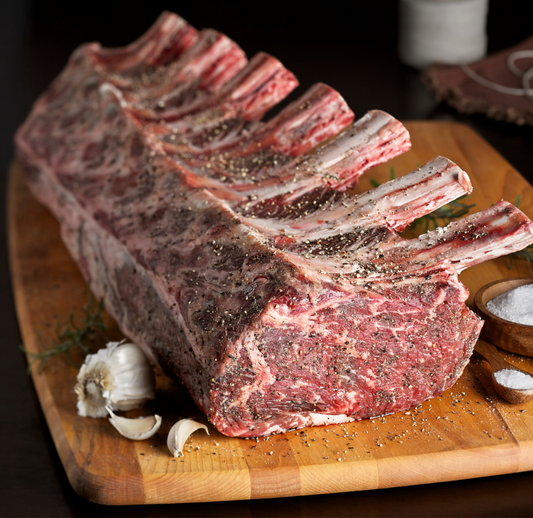 Local Grass Fed Pasture Raised Regenerative Standing Ribeye Roast