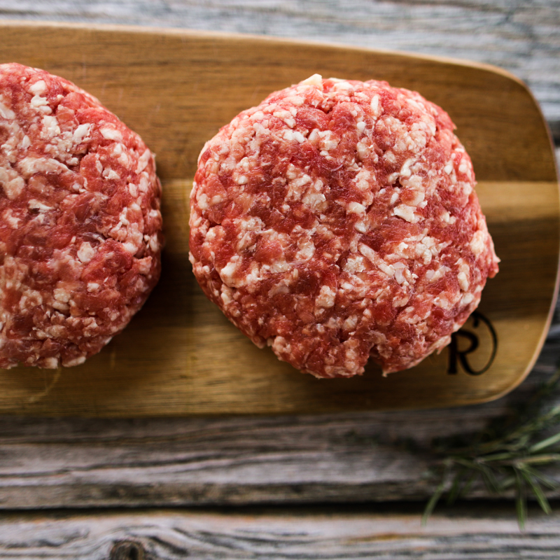 Local Grass Fed Pasture Raised Regenerative Ground (Chuck) Hamburger Patties 80/20