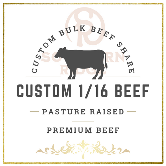 Local Grass Fed Pasture Raised Regenerative 1/16 Side Pasture Raised Beef