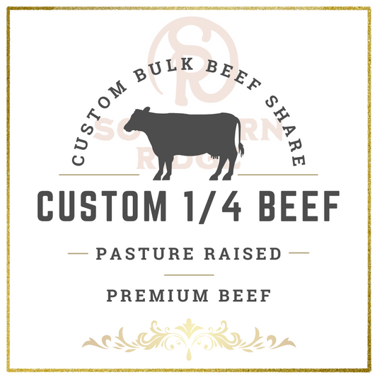 Local Grass Fed Pasture Raised Regenerative 1/4 Side Pasture Raised Beef