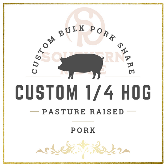 Local Grass Fed Pasture Raised Regenerative Pasture Raised Pork - 1/4 Hog