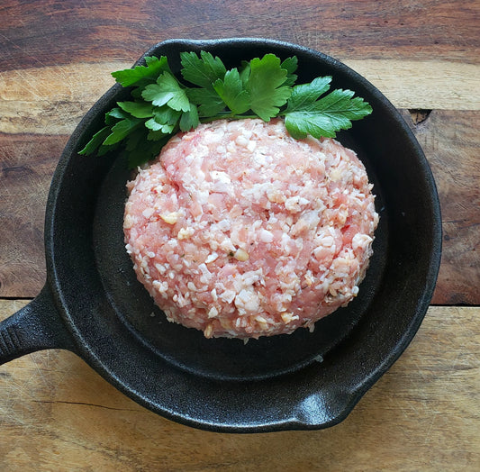 Local Grass Fed Pasture Raised Regenerative Ground Chicken