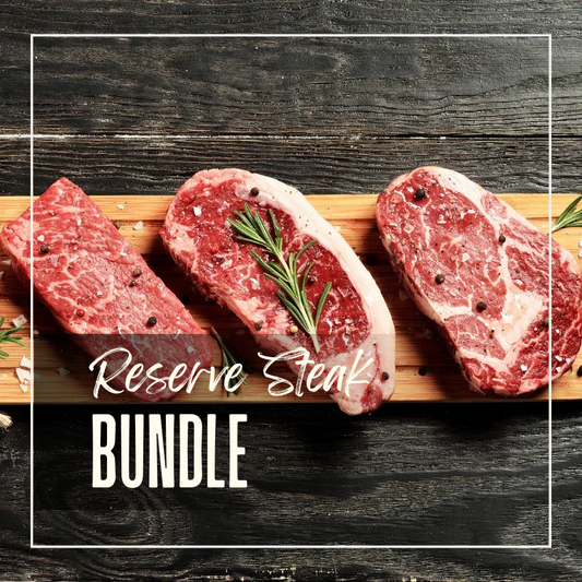 Local Grass Fed Pasture Raised Regenerative Reserve Steak Bundle