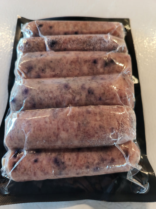 Pork Blueberry Maple breakfast sausage links